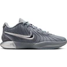 Gray - Men Basketball Shoes Nike LeBron XXI - Cool Grey/Iron Grey/Wolf Grey/Metallic Silver