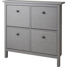 IKEA HEMNES 4 Compartments Grey Varnished Schuhregal 107x101cm
