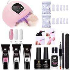 Builder Gel Kit med UV-lampe for negler Polygel Nail