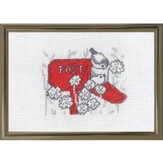 Broderikits Handarbetskits Permin Broderikit Billede Postkasse