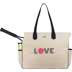 Tennis Bags & Covers Ame & Lulu Ame & Lulu Pink Love All Ladies Tennis Court Bag