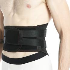 neotech Neotech Care Back Brace Breathable & Adjustable Support for Lower Back Pain Double Pull Compression Straps Lifting Spine Protection Vest Black
