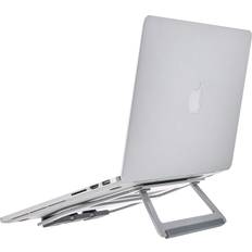 Amazon Basics Aluminum Portable Foldable Laptop Support Stand for Laptops up to 13 Inches, Silver