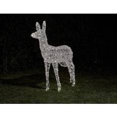Lights4fun Swinsty Doe Dual Colour Operated Reindeer