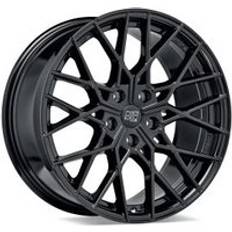 20" Car Rims MSW 74 Alloy Wheels In Gloss Black Set Of 4 - 20x9.5 Inch ET42 5x112 73mm Centre Bore Gloss