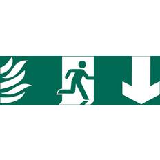 Draper 'Running Man Arrow Down' Safety Sign