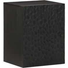 Armarios de Baño de Pared rebaja vidaXL Armario De Baño De Pared Madera Maciza Negro 38 x 33 x 48 cm