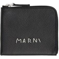 Lommebøker & Nøkkelholdere Marni Black Zip Around Wallet - 00N99 Black