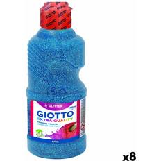 Pinturas al temple Giotto Tempera Glitter Blue 250 ml 8 Units