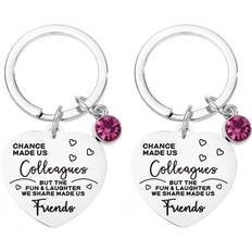 Purple Keychains J&Y Colleague Charm Keyring - Purple 2