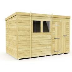 Outbuildings 10 6 Feet Pent Shed Single Door With Windows (Building Area )