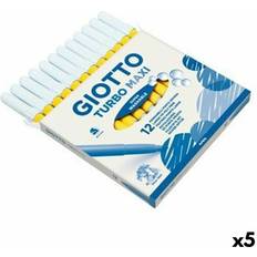 Turbo Maxi Yellow Felt Tip Pens Set of 5