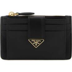 Porte-cartes vente Prada Triangle-logo Leather Cardholder