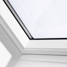 Grå Takfönster Velux pivåhängda Solo 2 Vitmålat 1340 Aluminium Takfönster 3-glasfönster Höjd 98cm