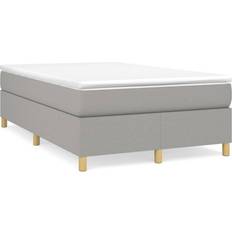 Ensembles de Lit vidaXL Boxspringbett mit Matratze 120x190 cm Hellgrau Betten-Sets