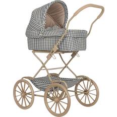 Konges sløjd doll pram Konges Sløjd Doll Pram Captains Blue Check