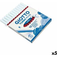 Turbo Maxi Red Felt Tip Pens Set of 5
