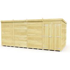 Outbuildings 8 Feet Pent Shed Double Door (Building Area )