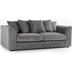 New Luxor Grey Sofa 190cm 3 Seater