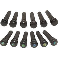 Taylor Ebony Bridge Pins Set of 6 Black