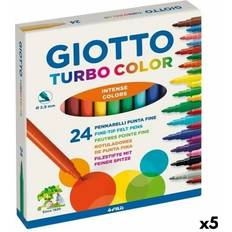 Giotto Markers Giotto Tuschpennor Turbo Color Multicolour 5 antal
