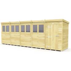 Outbuildings 4 Feet Pent Security Shed Double Door (Building Area )