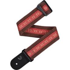 Brown Straps D'Addario Deluxe Baumwollgitarrengurt, Braun