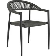 Aluminium Garden Chairs Home ESPRIT Garden chair Black Garden Dining Chair