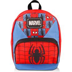 Red School Bags Fast Forward Spiderman Mini Backpack Women 10” Canvas Spiderman Backpack with Front Pocket Plus Bookmark Spiderman Backpack Purse Bundle