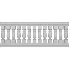 Stair Parts Ekena Millwork Fiberthane Oxford Balustrade 96 in. L x 38 in. H Fiberglass Railing Kit