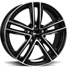15" Bilfälgar på rea Brock RCDesign RC27 schwarz glanz vollpoliert 6.0x15 5/100.00 ET35 B57.1