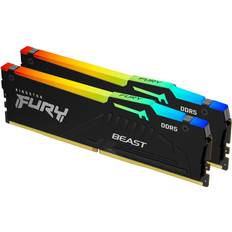 Kingston fury beast ddr5 6000 cl30 Kingston Fury Beast RGB Black DDR5 6000MHz 2x32GB ECC (KF560C30BBAK2-64)