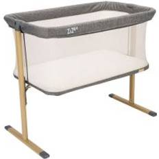 Black Cots Tutti Bambini Zizee Breathable Rocking Crib Oak/Charcoal