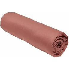 Rouge Draps Today Housse Essential 160 x 200 cm Terracotta Coton 57F Bonnet 30 Drap Rouge