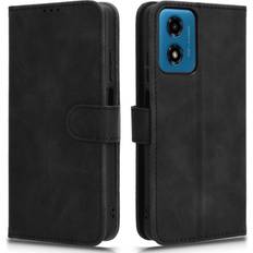 Skalo Motorola Moto G04 Matt PU Læderpungetui