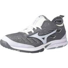 Women Baseball Shoes Mizuno Women's Players Trainer 2 Fastpitch Turf Softball Shoe, Grey/Black, 5 B US