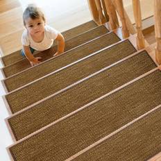 Stair Treads Non Slip 15 Pack 8 x 30 Brown