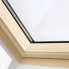 Finestre da Tetto Velux Manuale L 134 x H 98 cm Marrone E Grigio Antracite Alluminio Finestra da Tetto Triplo vetro Altezza 98cm