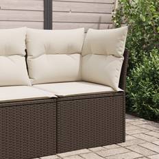 Homie Garten-Ecksofa mit Kissen Braun Poly Rattan Lounge-Set