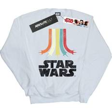 Star Wars Sweatshirts Star Wars Retro Rainbow Sweatshirt White 5-6