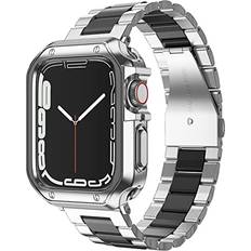 Stainless Steel Metal Chain with TPU Cover for i-Watch Series 9 8