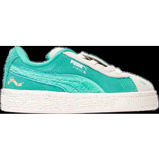 Puma Slippers Children's Shoes Puma Girls Suede Squishmallows Winston Girls' Toddler Shoes Snow/Elektro Pool 09.0