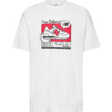 New Balance Men Tops New Balance Men's Short Sleeve T-Shirt - White