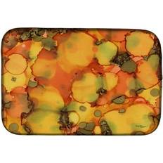 Orange Dish Drainers Caroline's Treasures Abstract Mat