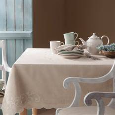 Linen Tablecloths Lenox French Perle Linen Tablecloth (213.36x152.4)