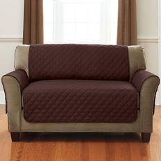 Loose Sofa Covers BH Studio Studio Water-Repellent Microfiber Protector Loose Sofa Cover Brown