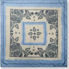 Acne Studios Scarf Paisley Print Wool Beige/blå