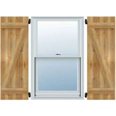 Windows Ekena Millwork 1/8 W X 23 H Timbercraft Three 5 Window Shutter