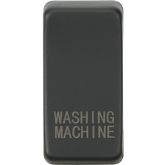 Knightsbridge Switch cover "marked WASHING MACHINE" anthracite