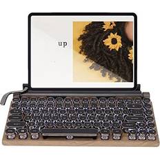Annadue Typewriter Keyboard,Vintage Polka Dot Retro